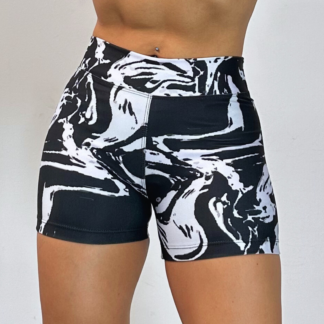Short Veteado blanco
