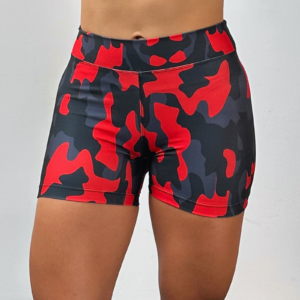 Short Militar Rojo