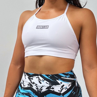 Top tiras blanco