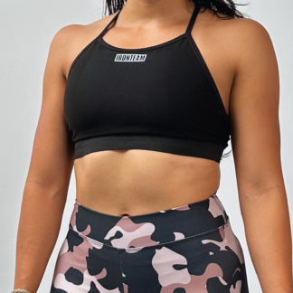 Top tiras negro