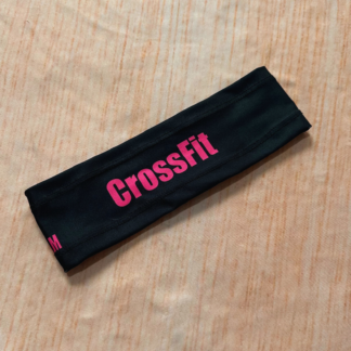 Balaca negra crossfit fucsia