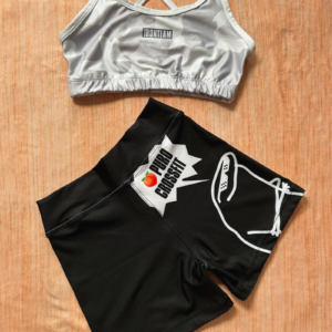 Short negro puros crossfit - top brook militar blanco