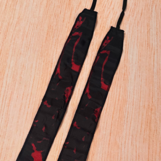 Muñequeras veteada roja