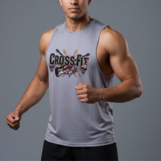 Esqueleto gris crossfit calavera