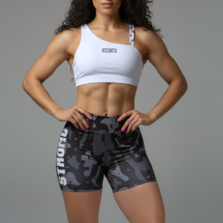 Short strong- Top Claer blanco