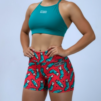 Short zombie - top tiras menta