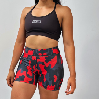 Short militar roj- top brook negro