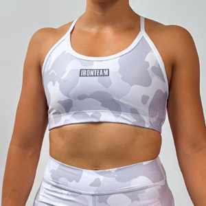 Top Brook militar blanco