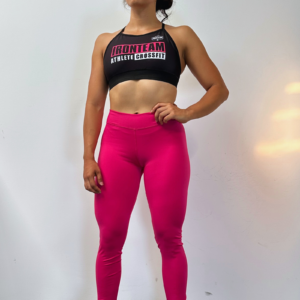 Leggins fucsia - top tiras recuadro fucsia