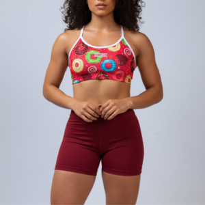 Short vinotinto - top brook donas