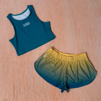 Short Running Menta con Top Horvath menta