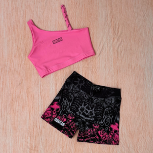 Short Motor rosa - Top claer rosa